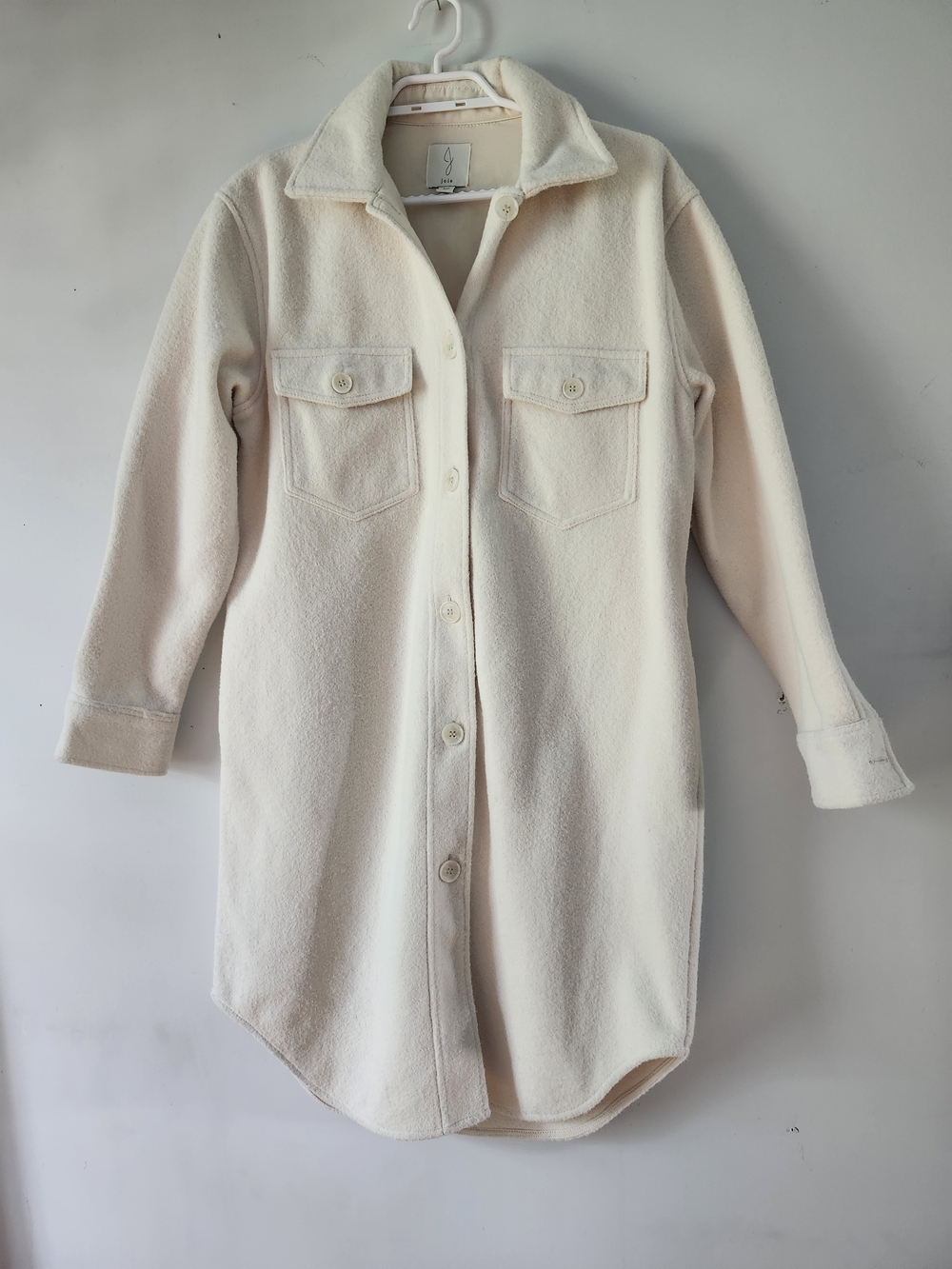 Joie Cream Teddy Jacket | Size Small | Fall Coat | Chic